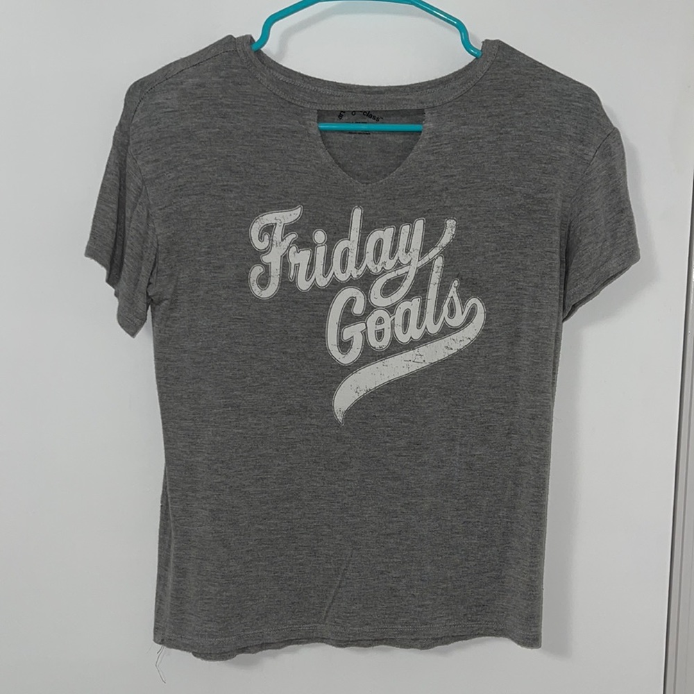 “Friday Goals” Flowy Shirt